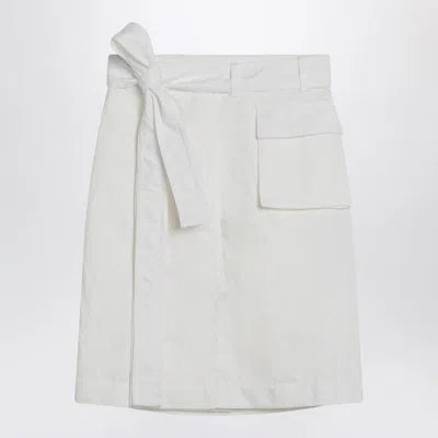 FERRAGAMO SALVATORE FERRAGAMO WRAP SKIRT IN BLEND