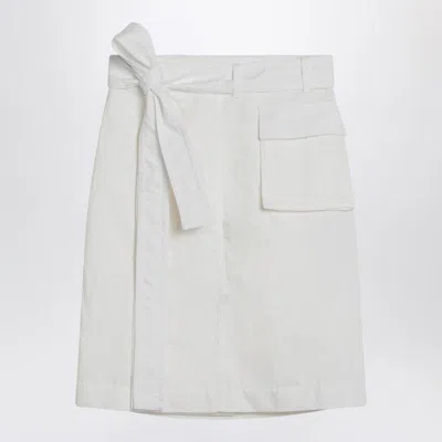 FERRAGAMO SALVATORE FERRAGAMO WRAP SKIRT IN BLEND