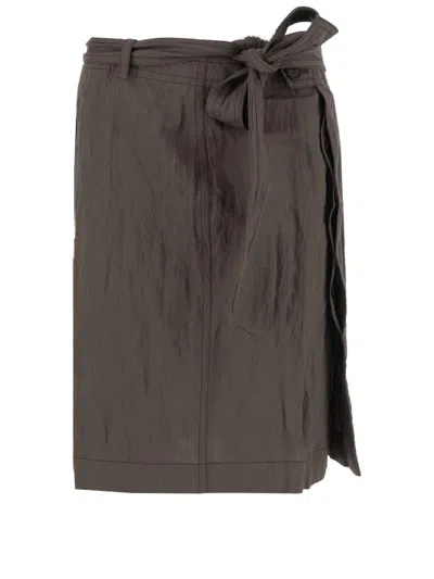 Ferragamo Salvatore  Wrap Skirt Made Of Cotton Blend