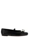 Ferragamo New Vara Bow-embellished Ballet Flats In Black
