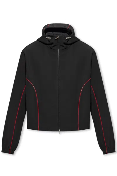 FERRAGAMO SALVATORE FERRAGAMO ZIP-UP DRAWSTRING JACKET