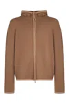 Ferragamo Hooded Zip-up Cardigan Long Sleeves