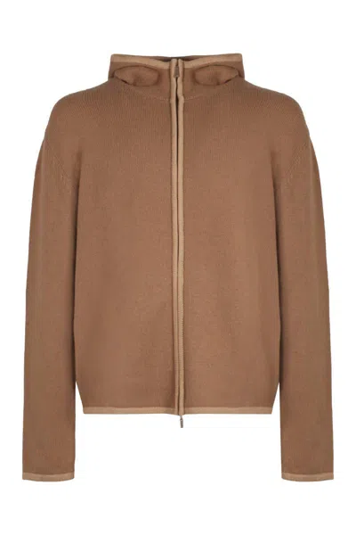 FERRAGAMO SALVATORE FERRAGAMO ZIPPED CARDIGAN