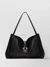 Ferragamo Salvatore Leather Tote Bag Hardware Strap Texture