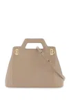 Ferragamo Skin Pink Leather Wanda M Handbag