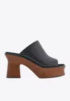 Ferragamo Samanta 95mm Block-heel Mules In Black