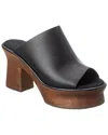 Ferragamo Samanta Leather Mule In Black