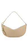 Ferragamo Sand Leather Shoulder Bag In Stonatbia