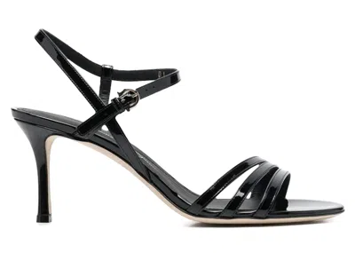 Pre-owned Ferragamo Sandal (women's) Sneakers In Black
