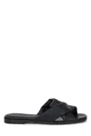 Ferragamo Alrai Origami Knot Slides In Nappa Leather In 001