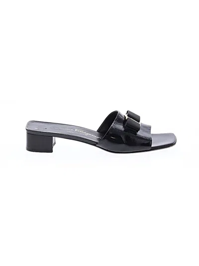 Pre-owned Ferragamo Sandals In Black
