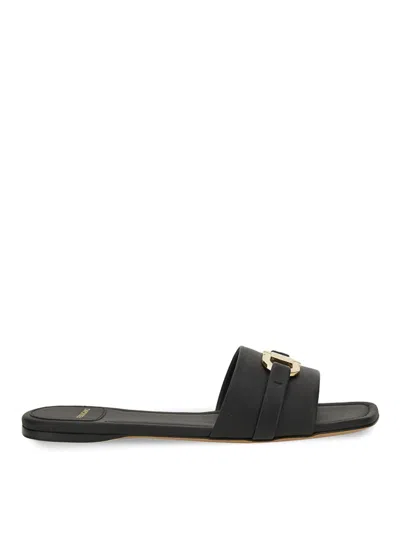 Ferragamo Sandals In Black