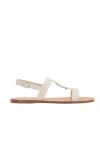 Ferragamo Elegant Lambskin Sandals For Women In Ivory