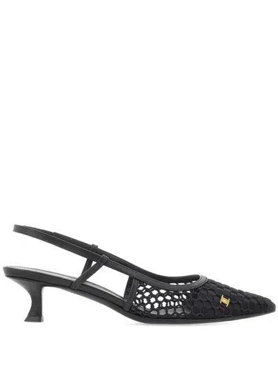 Ferragamo Sandals In Nero/gros