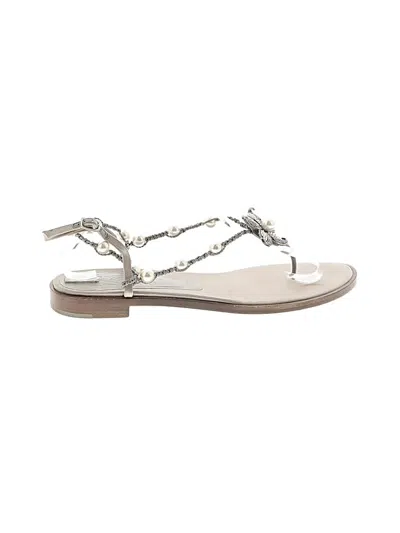 Pre-owned Ferragamo Sandals In Silver