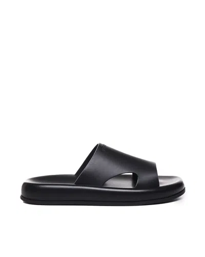 Ferragamo Sandals With Cut-out Detail In Black