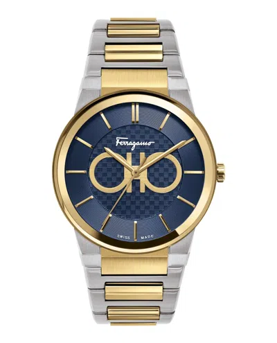 Ferragamo Sapphire Bracelet Watch In Gold