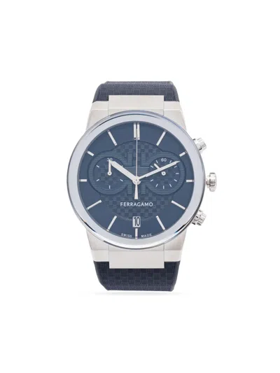 Ferragamo Sapphire Chrono 41mm In Blue