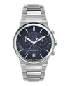 Ferragamo Sapphire Chrono Bracelet Watch In Metallic