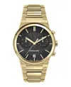 Ferragamo Sapphire Chrono Bracelet Watch In Gold