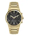 Ferragamo Sapphire Chrono Bracelet Watch In Gold