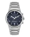 Ferragamo Sapphire Chrono Bracelet Watch In Metallic