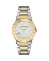 Ferragamo Sapphire Watch In White/two Tone
