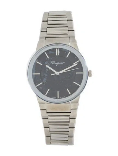 Pre-owned Ferragamo Sapphire Watch, 41mm In Multi