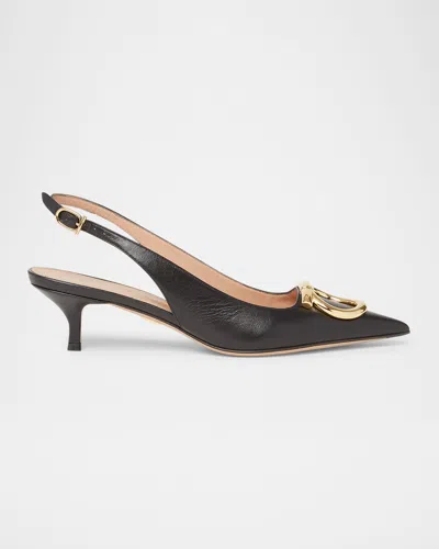 Ferragamo Sara Gancini Slingback Pumps In Black