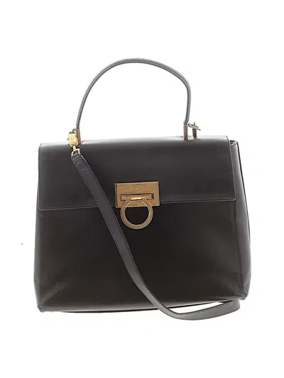Pre-owned Ferragamo Satchel In Black