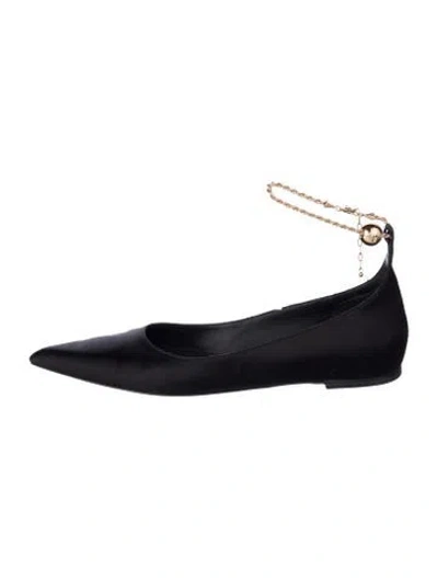 Pre-owned Ferragamo Satin Ballet Flats In Multi