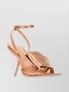 Ferragamo Satin Fabric Bow Helena Sandals