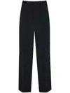 Ferragamo Straight-leg Pleated Trousers In Black