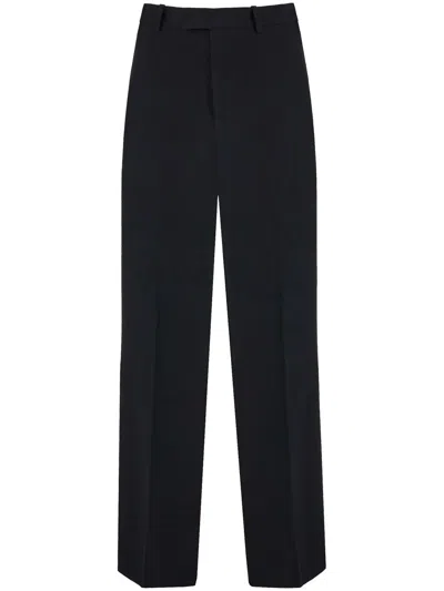 FERRAGAMO SATIN-INSERT TAILORED TROUSERS