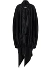 Ferragamo Satin Mini Dress In Black