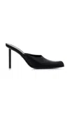 Ferragamo Satin Mules In Black
