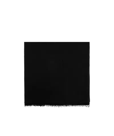 Ferragamo Scarf Decorated With A Monogram Pattern In Black