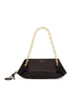 Ferragamo Scarf Leather Shoulder Bag In Brown