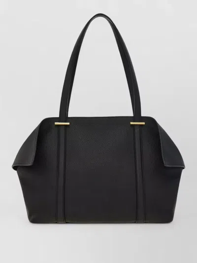 Ferragamo Scarf Medium Crossbody Bag Top Handles In Black