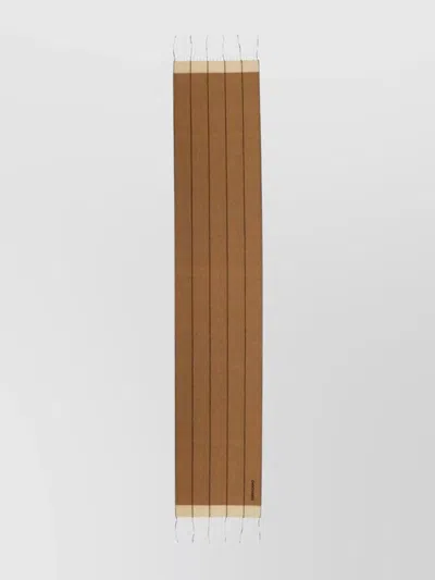 FERRAGAMO SCARF RECTANGULAR FRINGED EDGES