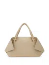 Ferragamo Scarf Shoulder Bag In Neutrals