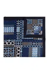 Ferragamo Scarf With Print In Blue