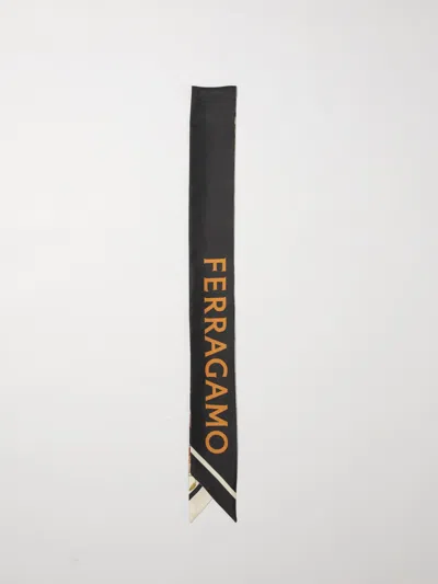 Ferragamo Scarf Woman  In Black