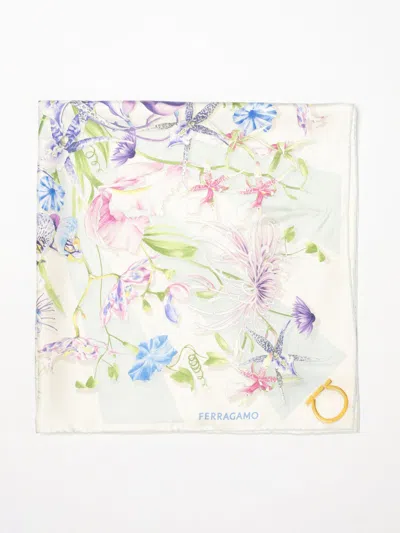 Ferragamo Scarf Woman  In Blue