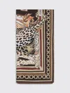 Ferragamo Silk Foulard Animal Pattern Rectangular Design In Multi