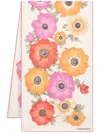 Ferragamo Anemone Floral Print Silk Scarf In White