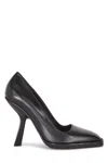Ferragamo Black Leather Anser X5 Pumps In 001
