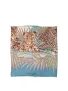 Ferragamo Leopard Print Silk Scarf