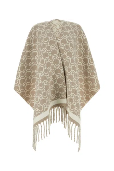 FERRAGAMO SALVATORE FERRAGAMO EMBROIDERED WOOL CAPE