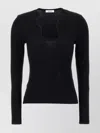 Ferragamo Shaped Neckline Sweater Sweaters And Cardigans Black